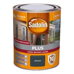 Sadolin Plus vizes bázisú lazúr antracit 0,75 liter