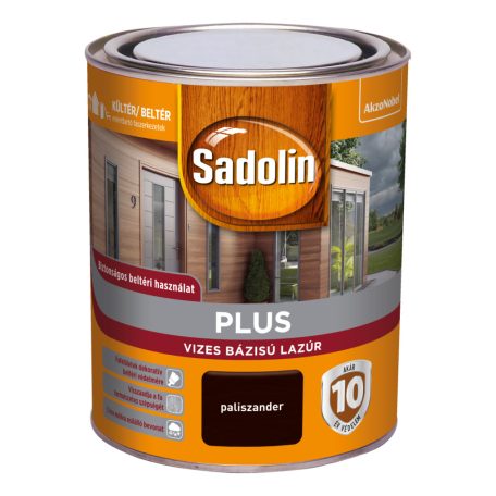 Sadolin Plus vizes bázisú lazúr paliszander 0,75 liter
