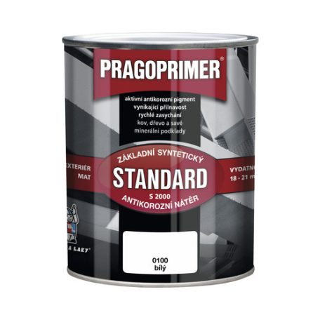 PRAGOPRIMER S2000 STANDARD korróziógátló alapozó fehér 0,6 liter