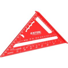   Extol asztalos derékszög, 180 mm, ALU, lézer gravírozott, mm beosztás, 0-90° ferde beosztás