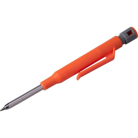 Extol ácsceruza, tölthető, átm:2,8 mm, HB, kupak klipsszel, 6 db 120 mm pótheggyel, hegyezővel