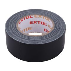 EXTOL Duct Tape ragasztószalag textiles, fekete, 50mm×50m