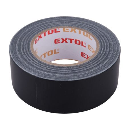 EXTOL Duct Tape ragasztószalag textiles, fekete, 50mm×50m