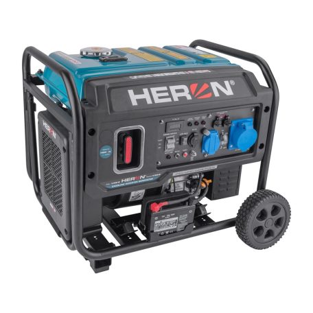 HERON benzinmotoros áramfejlesztő, 6 kVA, 230V, 1 fázisú, inverteres
