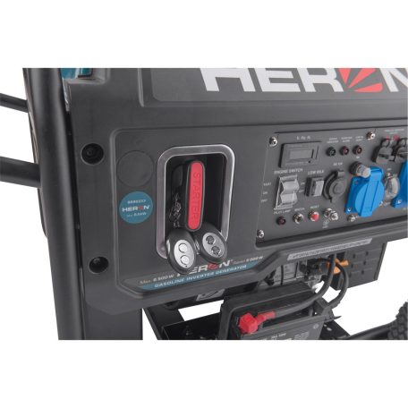 HERON benzinmotoros áramfejlesztő, 6 kVA, 230V, 1 fázisú, inverteres