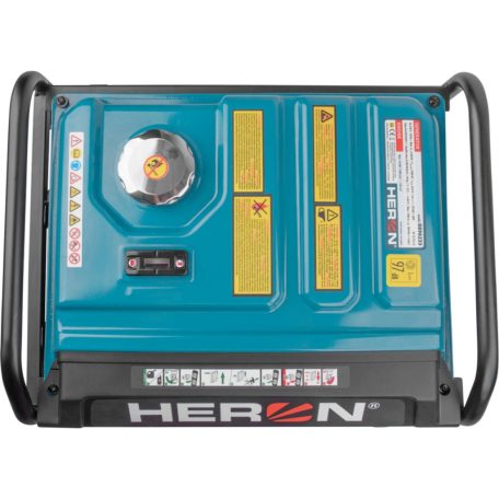 HERON benzinmotoros áramfejlesztő, 6 kVA, 230V, 1 fázisú, inverteres