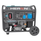 HERON benzinmotoros áramfejlesztő, 6 kVA, 230V, 1 fázisú, inverteres