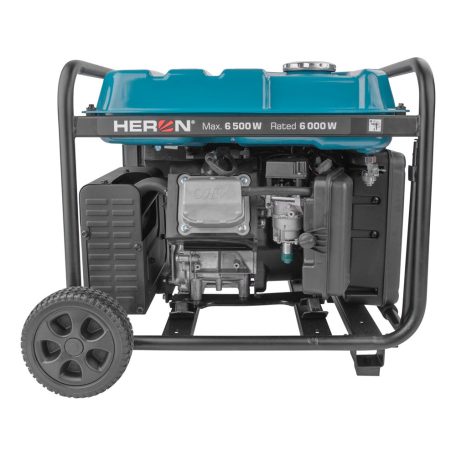 HERON benzinmotoros áramfejlesztő, 6 kVA, 230V, 1 fázisú, inverteres