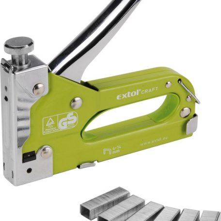 Extol tűzőgép fémházas, TÜV/GS; 11,3×0,7×4-14mm