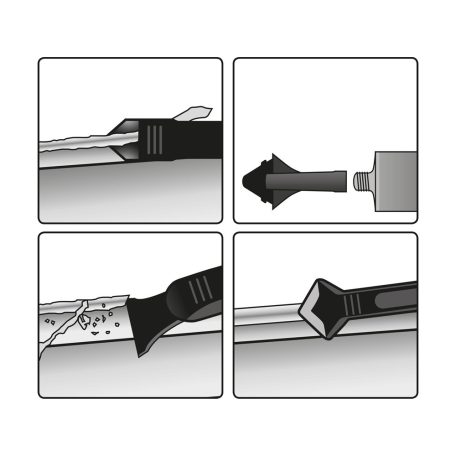 Extol szilikon fugakenő, kihúzó és kaparó klt., 8 db-os