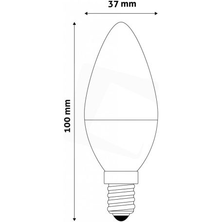 Avide LED Candle 6W E14 WW 3000K