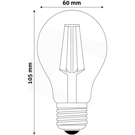 Avide LED Filament Globe 10W E27 360° NW4000K