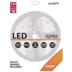   Avide LED szalag bliszter 12V 7.2W SMD5050 30 LED 4000K IP65 5m