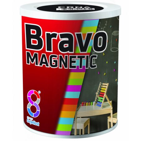 BRAVO MAGNETIC beltéri falfesték, mágneses hatás, fekete 0,5 liter