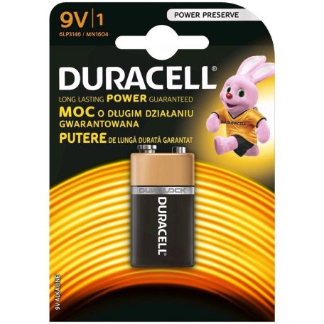 Duracell Basic Alkáli Elem 9V B1