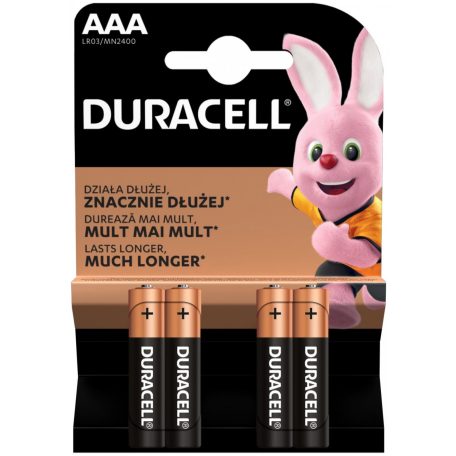 Duracell Basic Alkáli Mikro Elem AAA B4