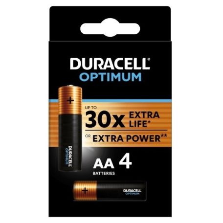 Duracell Optimum alkéli ceruzaelem AA B4