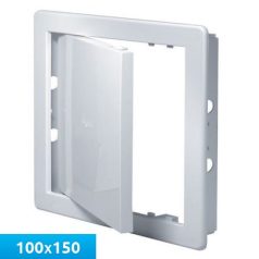 AWENTA DT23 szervizajtó műanyag, fehér 100x150 mm
