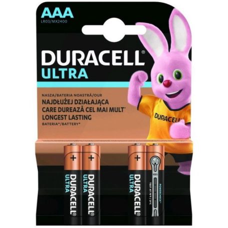 Duracell Ultra Power Alkáli Tartós Mikro Elem AAA B4
