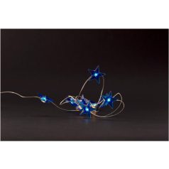   Entac Karácsonyi Beltéri Füzér Kék csillag 10 LED WW 1m (2AA nt.)