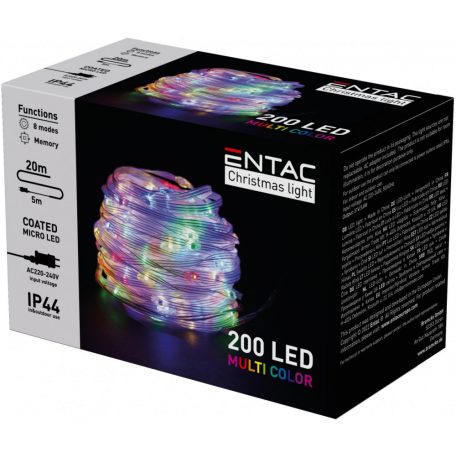 Entac Karácsonyi IP44 200 PVC Bevonatú Micro LED MC 20m