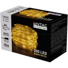 Entac Karácsonyi IP44 200 PVC Bevonatú Micro LED WW 20m