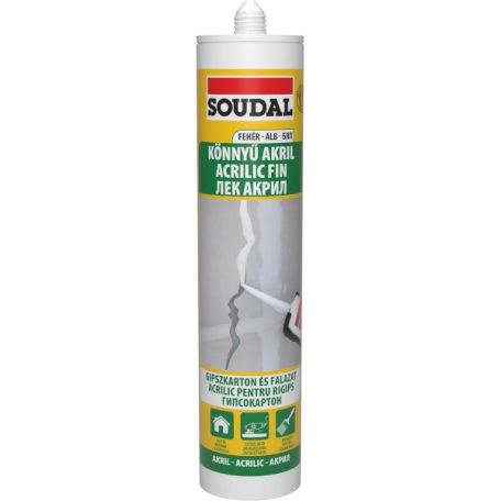 SOUDAL Könnyű akril tömítő fehér 280 ml