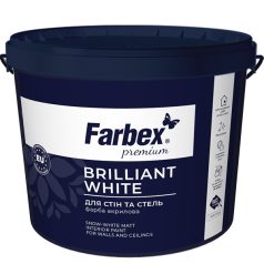   Farbex "Brilliant White" hófehér, univerzális beltéri falfesték 14 kg