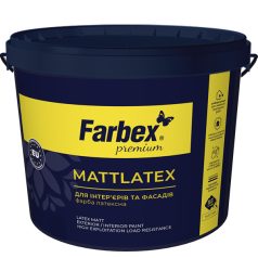   Farbex Mattlatex kültéri és beltéri falfesték 14 kg, fehér