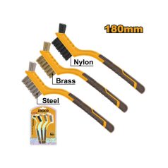 INGCO Drótkefe készlet 3 részes 180 mm

