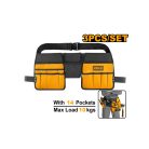 INGCO Szög és szerszámtartó övtáska 14 zsebes
