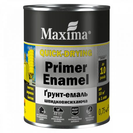 Maxima Quick-drying 2in1 alapozó és zománcfesték 2,5 kg fehér