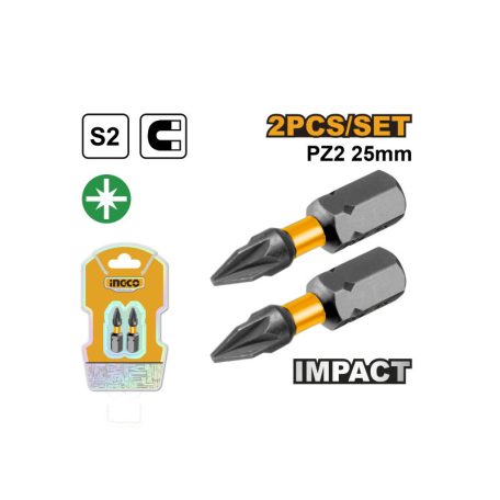 INGCO Impact bithegy PZ2 x 25 mm (2 db)
