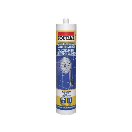 SOUDAL Szaniter szilikon színtelen 280 ml