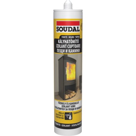 SOUDAL Kályhatömítő antracit, 1500 °C, 280 ml 