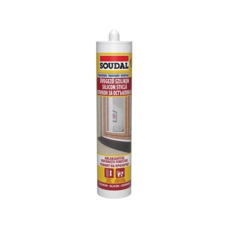 SOUDAL Üvegező szilikon színtelen 280 ml