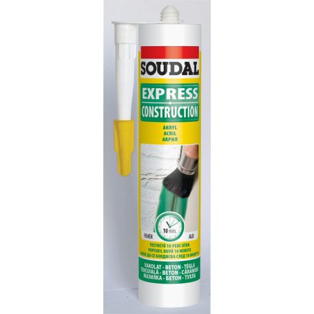 SOUDAL Akril Express Turbo festhető tömítő fehér - 280ml - Gyorskötésű