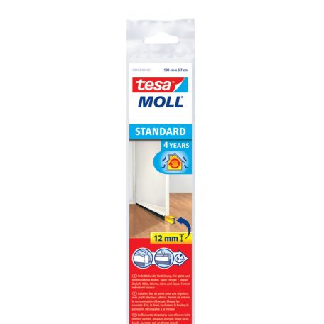 Ajtóseprű Tesamoll Standard fehér 1m x 12mm