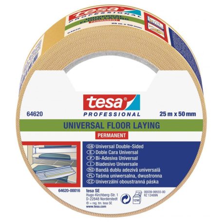 TESA kétoldalas ragasztószalag 50mm x 25m (64620-00016)