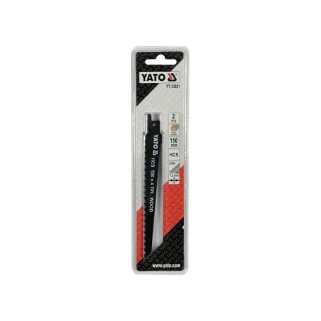 YATO Szablyafűrészlap fához 150/1,2 mm 4 TPI HCS (2 db)
