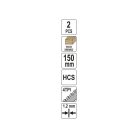 YATO Szablyafűrészlap fához 150/1,2 mm 4 TPI HCS (2 db)
