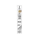 YATO Szablyafűrészlap fához 150/1,0 mm 8 TPI HCS (2 db)
