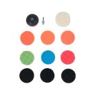 YATO Tépőzáras polírozókorong készlet 12 részes 80 mm M14