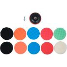 YATO Tépőzáras polírozókorong készlet 12 részes 125 mm M14