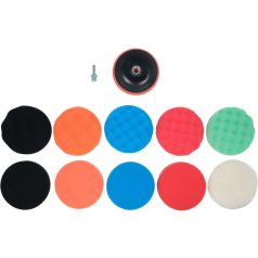   YATO Tépőzáras polírozókorong készlet 12 részes 125 mm M14