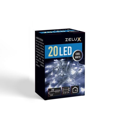 ZELUX 20 Led karácsonyi világítás CW