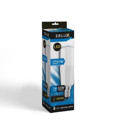 Zelux Led Bright Stick izzó E14 7W T30 4000K