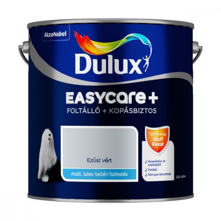 Dulux EasyCare+ foltálló, kopásbiztos beltéri falfesték 2,5 liter, több színben